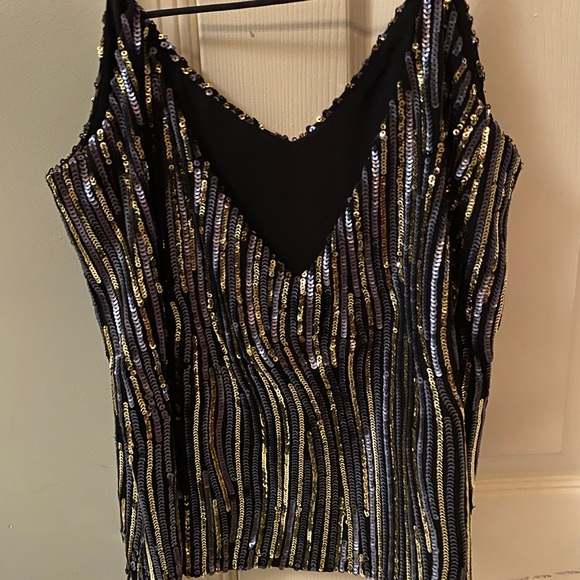 Eight Sixty Sequin Camisole/ Top - Picture 2 of 3